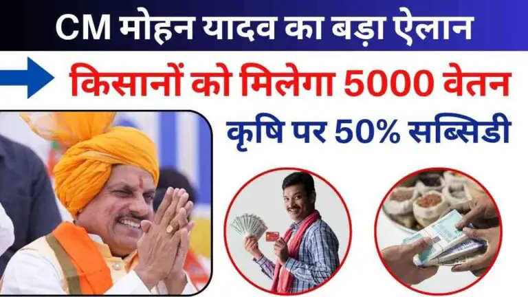 MP News: CM मोहन यादव का बड़ा ऐलान, किसानों को मिलेगा 5000 वेतन और कृषि उद्योग पर 50% सब्सिडी